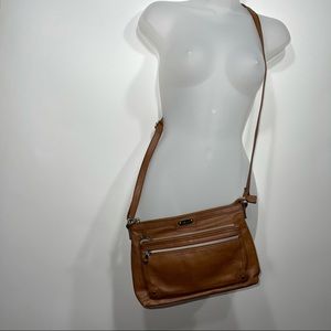 Relic brown vegan leather Crossbody
